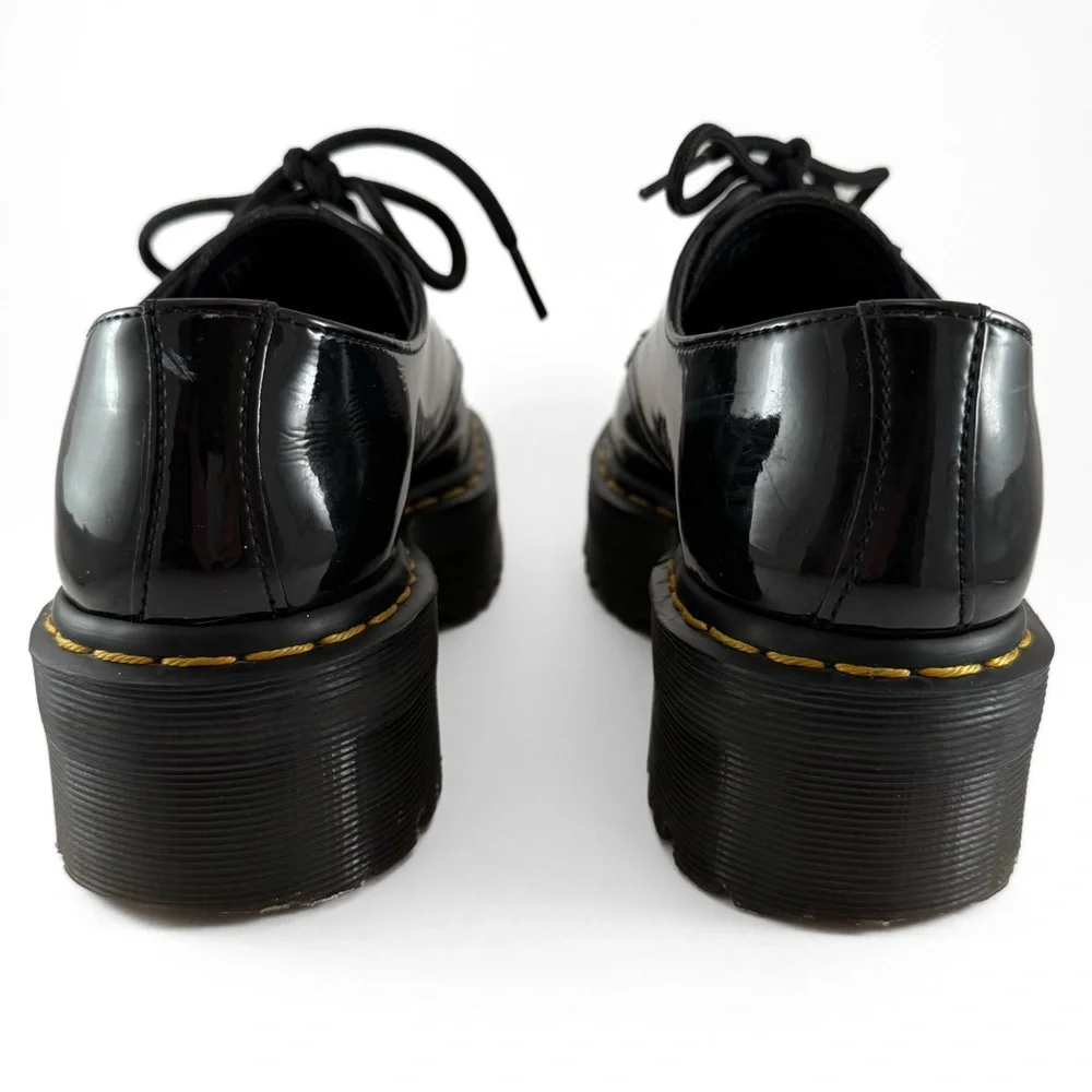 Dr Martens 1461 Patent Leather Platform Oxford Shoes